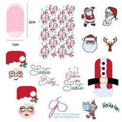 Classic Santa (CjSC-34), Clear Jelly Stamper, stampingplade